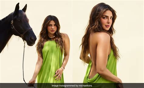 priyanka chopra wearing michael kors|In A Michael Kors Lime Gown, Priyanka Chopra Goes .